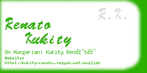 renato kukity business card